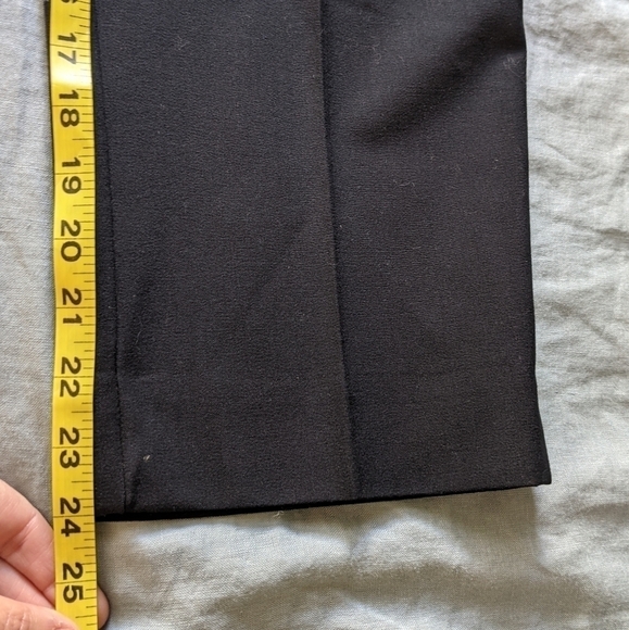 VINTAGE Sigrid Olsen High Waist Crop Pant Black 10 Langenlook - Picture 10 of 12